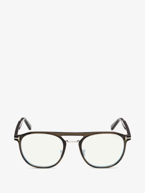 TOM FORD Eyewear T-motif pilot-frame glasses