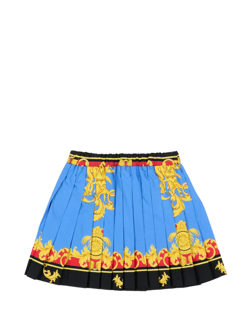 Versace Kids pleated skirt - Blu