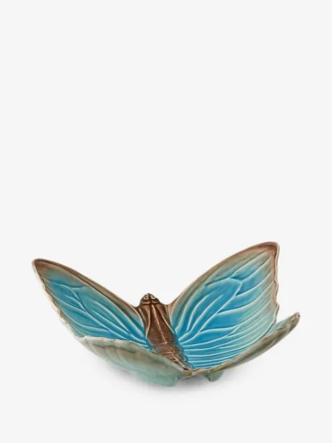 Bordallo Pinheiro bowl de frutas Cloudy Butterflies en colaboración con Claudia Schiffer