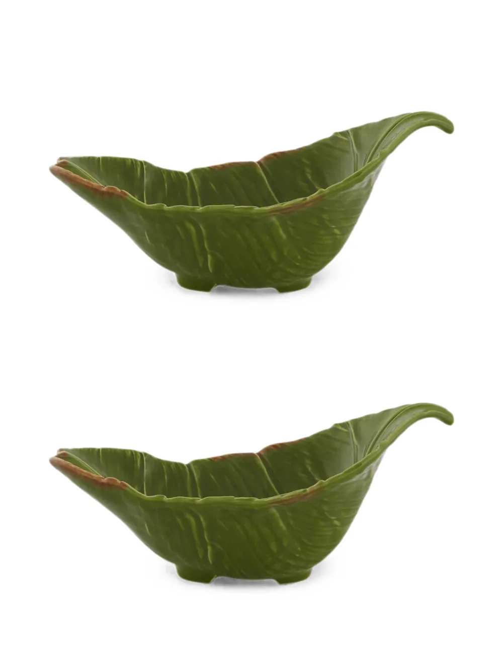 Bordallo Pinheiro x Nini Andrade Silva Banana da Madeira bowls (set of two) - Grün