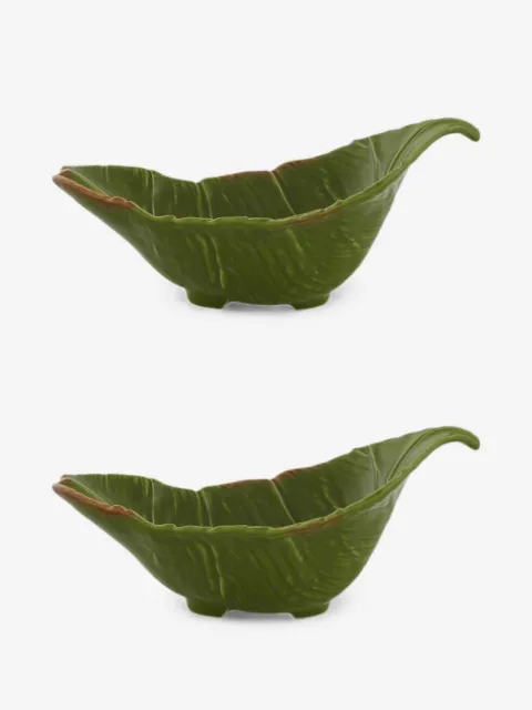 Bordallo Pinheiro x Nini Andrade Silva Banana da Madeira bowls (set of two)