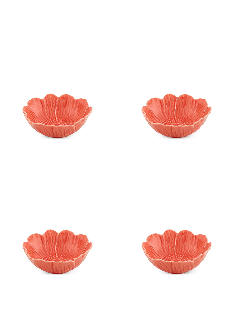 Bordallo Pinheiro large Flora bowl (set of four) - Rosa