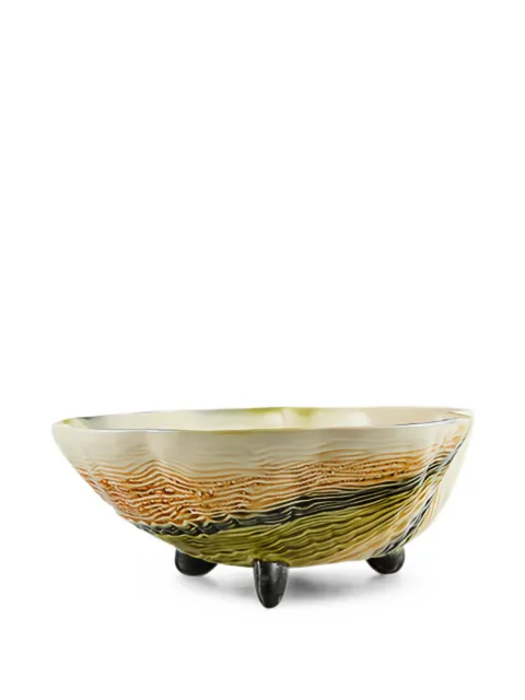 Bordallo Pinheiro shell-motif footed bowl