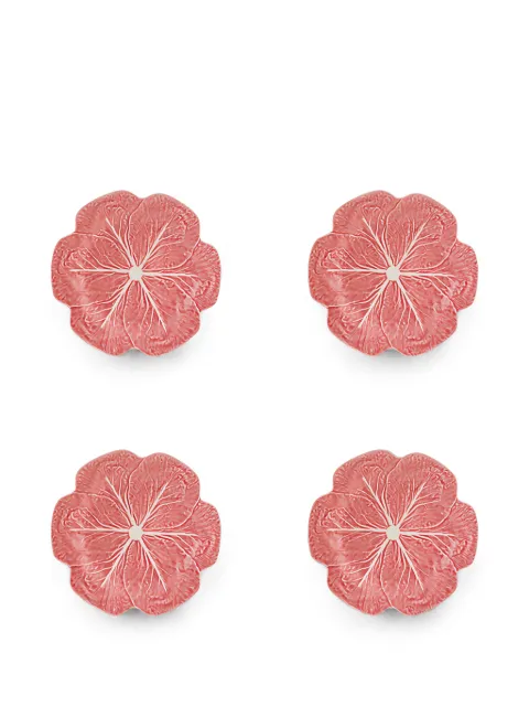 Bordallo Pinheiro set de cuatro platos Couve