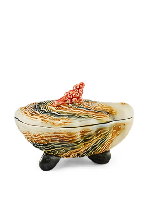 Bordallo Pinheiro shell-motif trinket box
