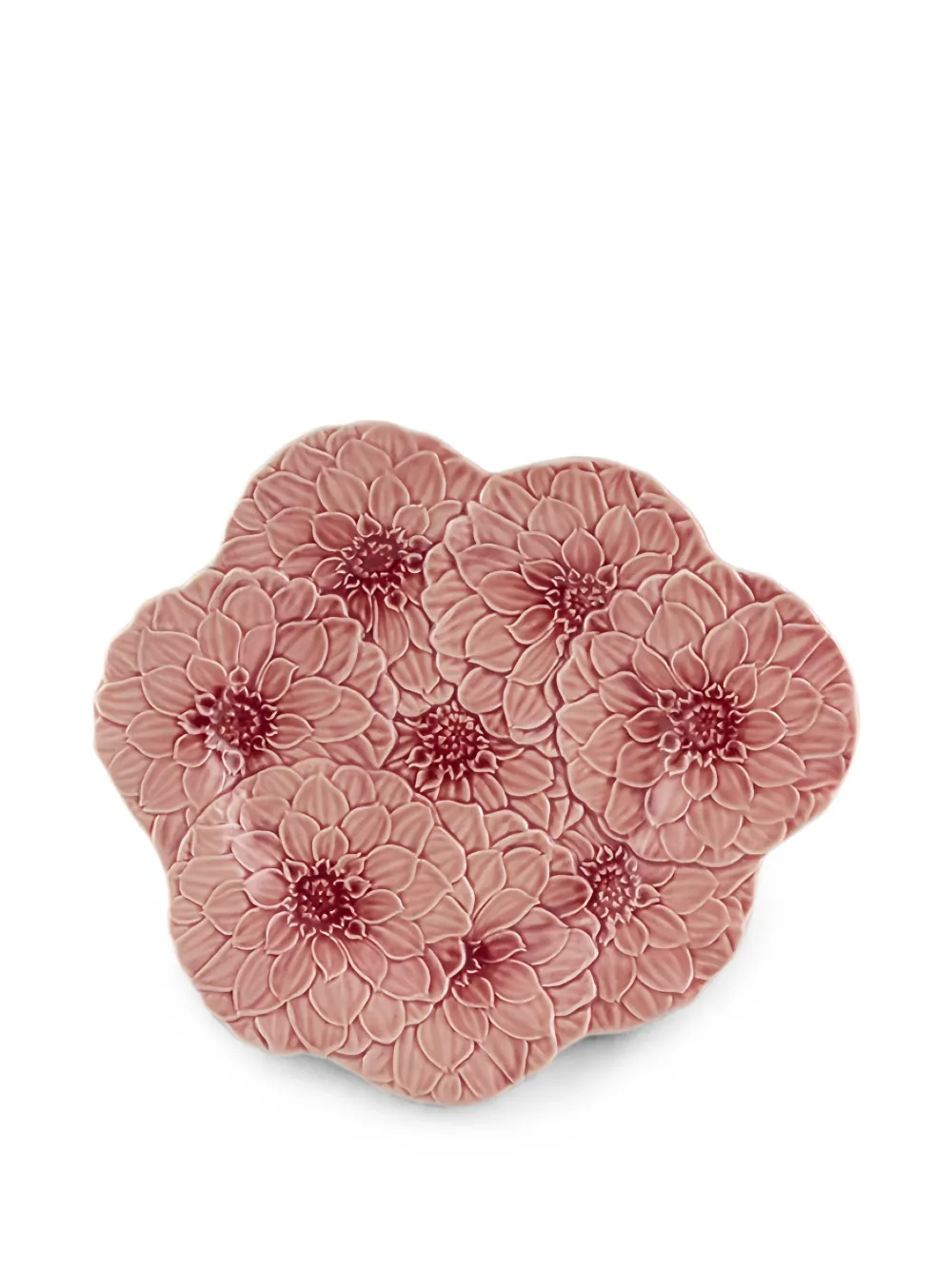 Bordallo Pinheiro lot de quatre assiettes à dessert Maria Flor - Rose