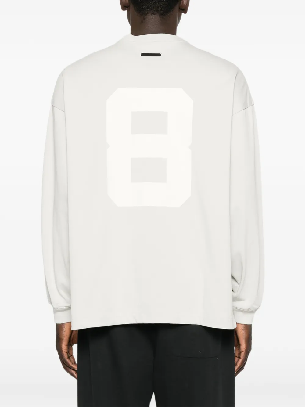 FEAR OF GOD ESSENTIALS Merch T-shirt met lange mouwen en logo-print Grijs