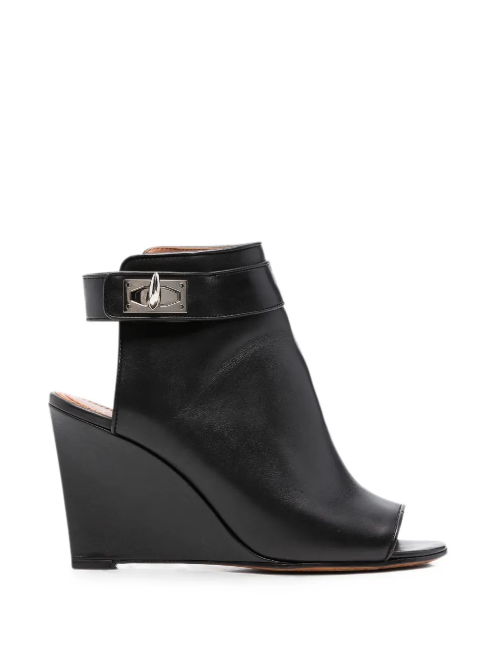 Givenchy Pre-Owned 2010s Shark-Lock wedge sandals - Schwarz