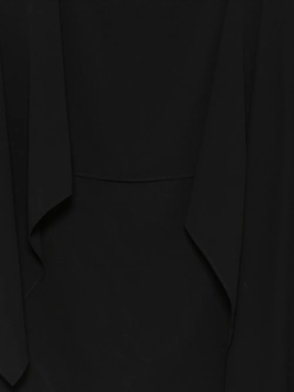 MM6 Maison Margiela Asymmetrische blouse met gedrapeerd vlak Zwart