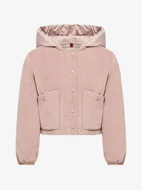 Moncler Enfant Quinley hooded corduroy jacket