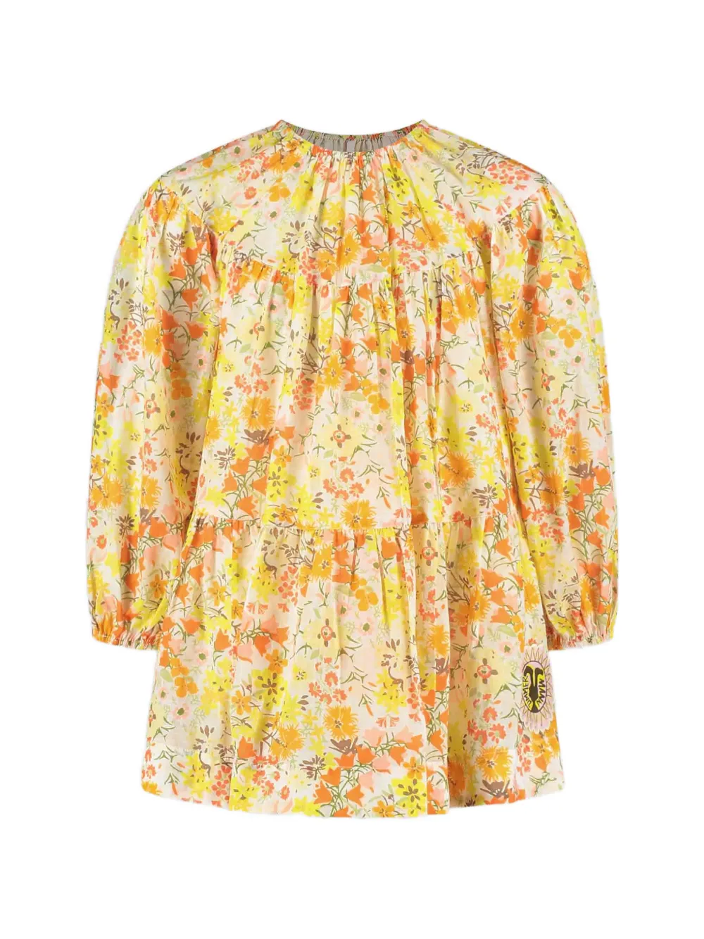 ZIMMERMANN Kids Solstice floral-print tiered dress - Giallo