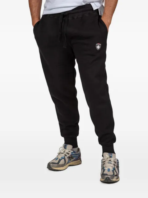 PODHIO Shield logo-patch drawstring track pants