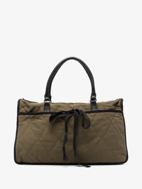 Marni Pre-Owned 2011 quilted bow-detail tote bag