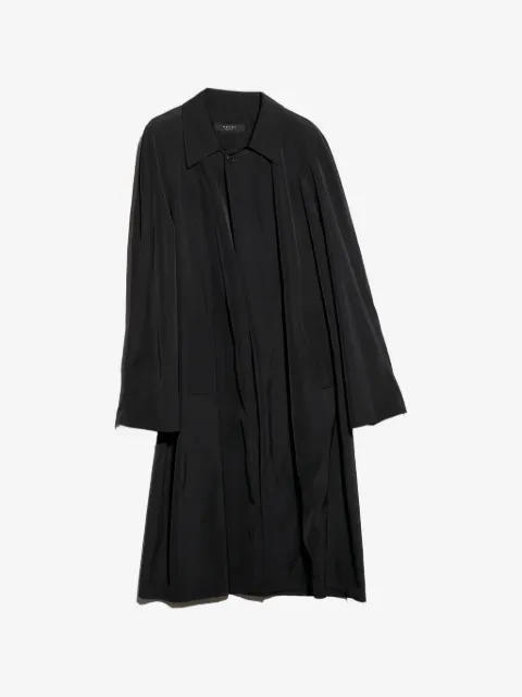 Gucci pleat-detail single-breasted coat
