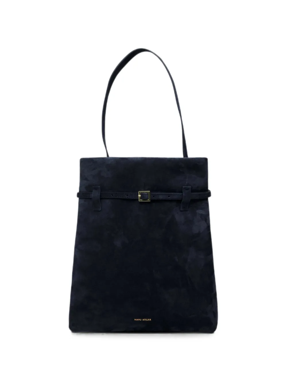 Manu Atelier Tote Du Jour suede tote bag - Blu