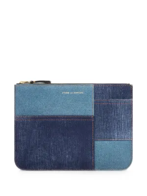 sacai × PORTER leather wallet Sacai Porter Leather Wallet | Blue | FARFETCH JO