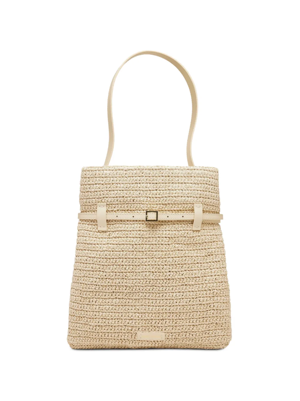 Manu Atelier Tote Du Jour crochet leather tote bag - Neutrals