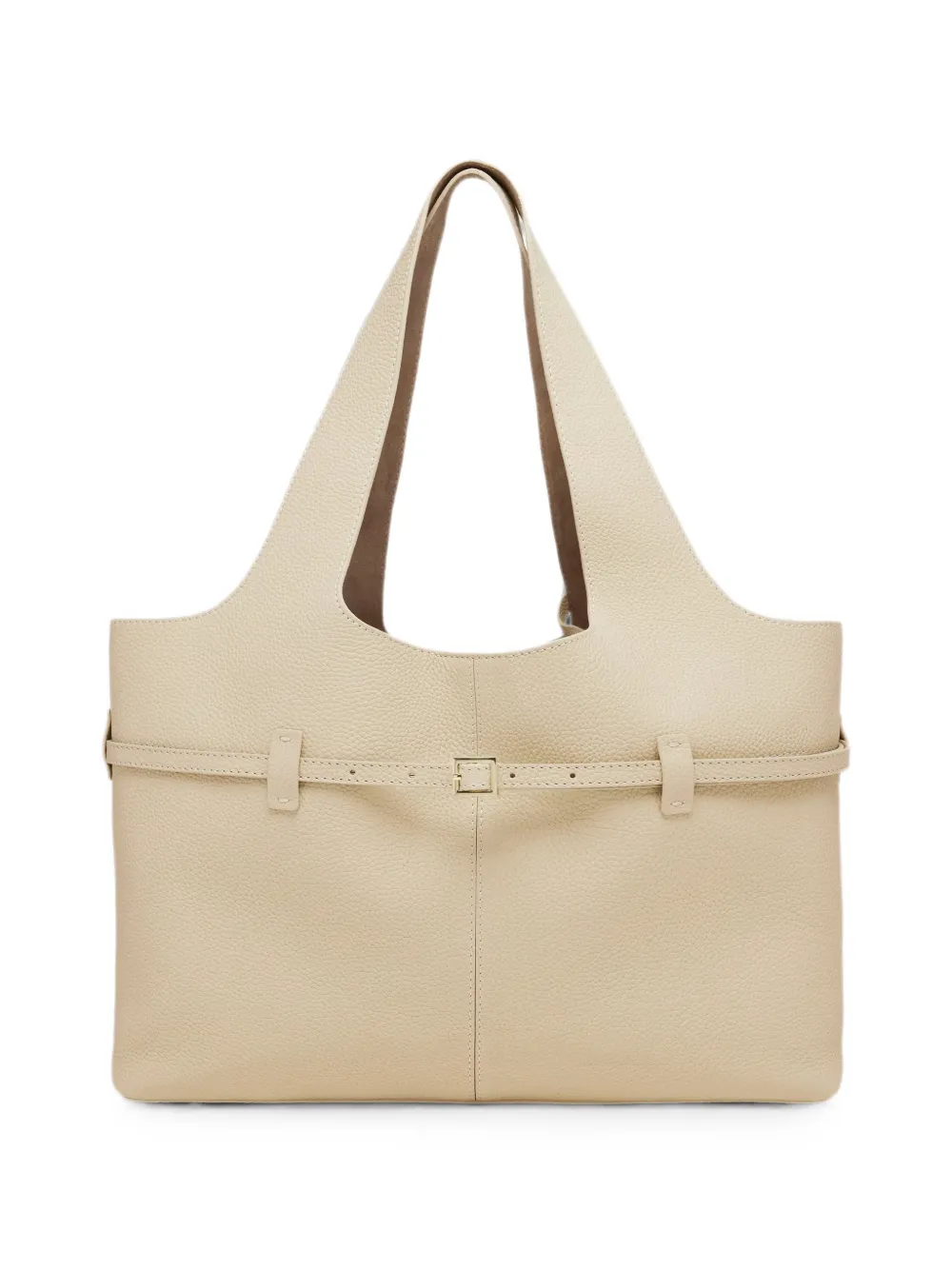 Manu Atelier Cambos Cabas leather tote bag - Neutrals
