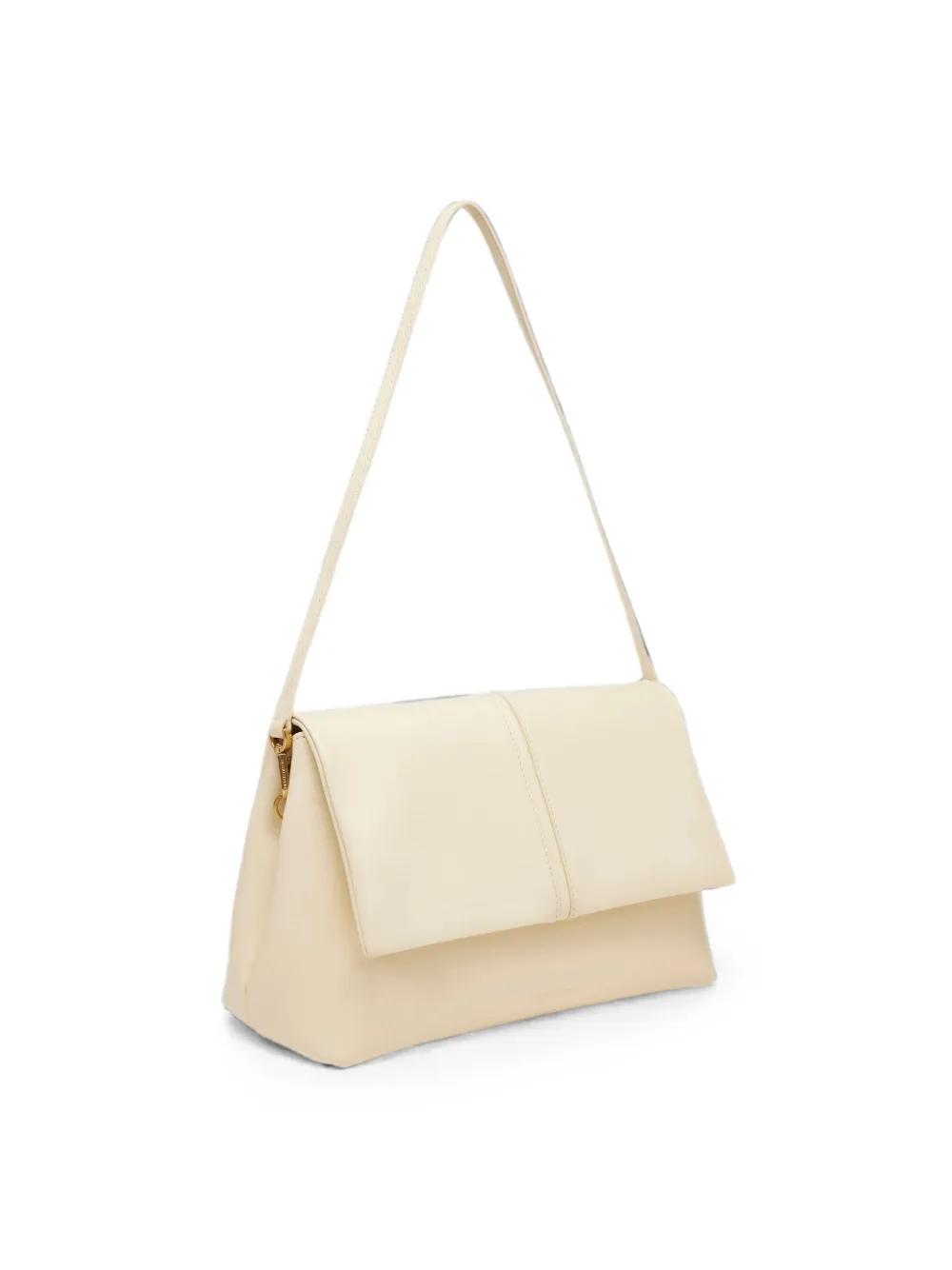 Manu Atelier The Fold leren schoudertas Beige