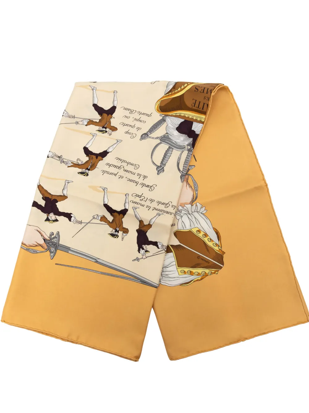Hermès Pre-Owned 1951 Traite Des Armes Silk Scarf 90 scarves - Toni neutri