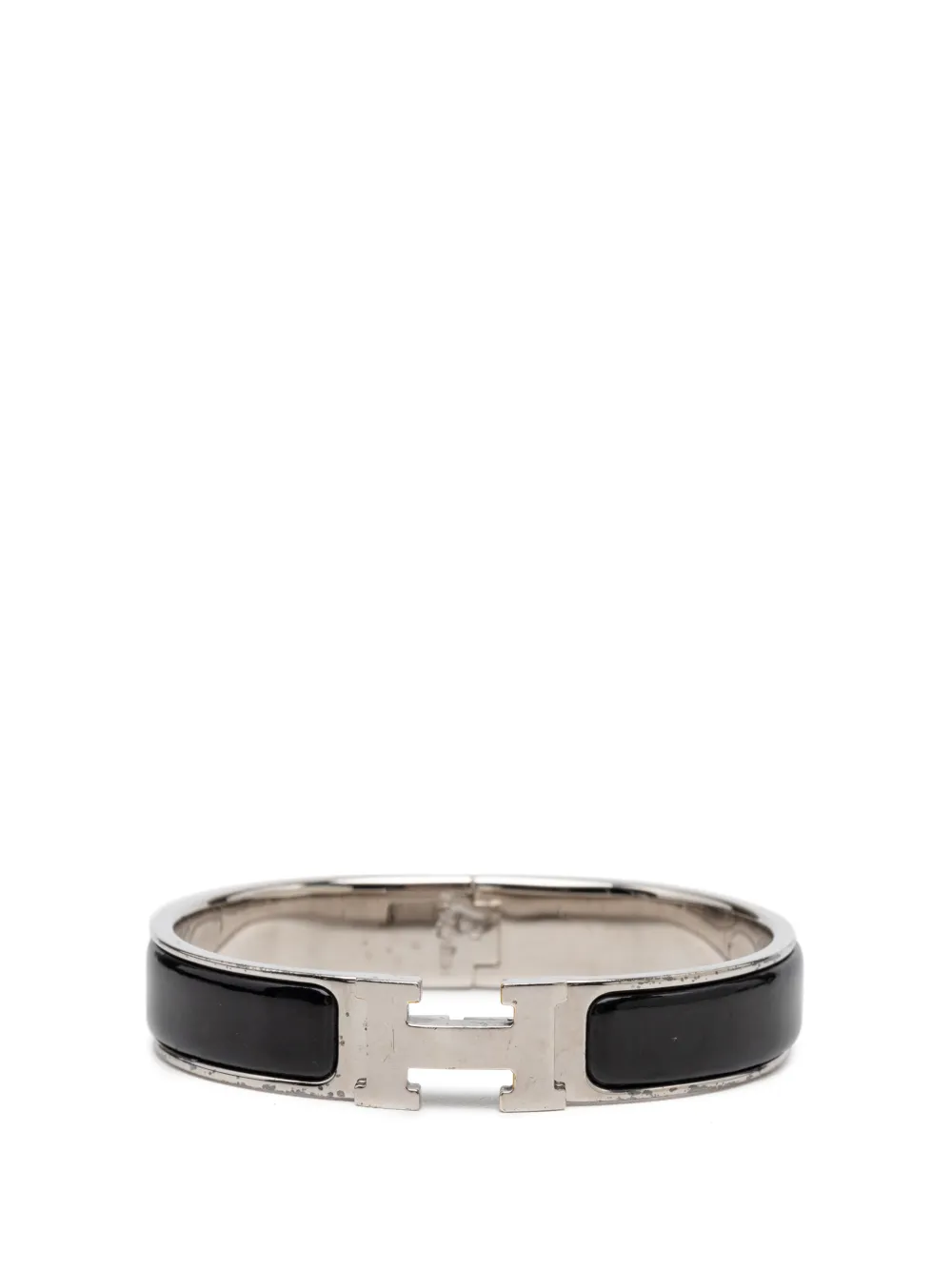 Hermès Pre-Owned 2000-2026 Narrow Enamel Clic H Bracelet PM costume bracelet - Nero