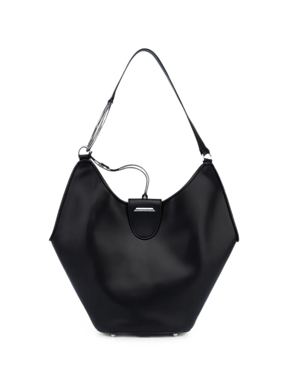 DONDUP small ring-detail tote bag - Nero