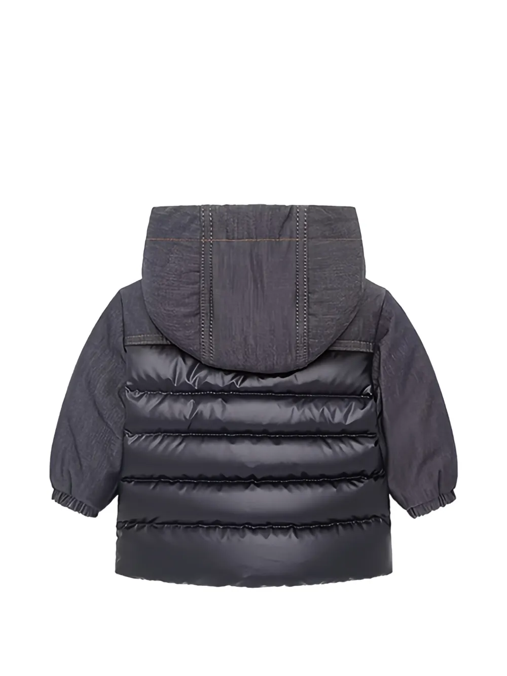 Moncler Enfant Alaric jack met capuchon en logo-patch Blauw
