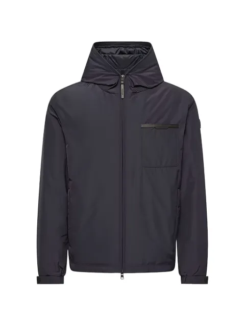 Moncler Austerin hooded logo-patch jacket