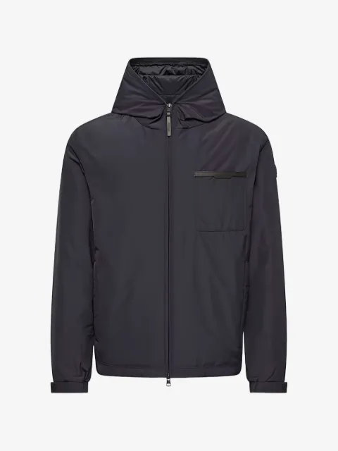 Moncler Austerin hooded logo-patch jacket