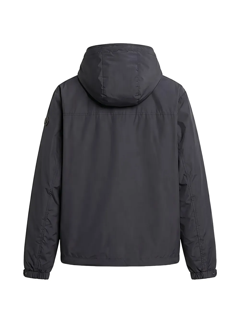 Moncler Austerin jack met capuchon en logo-patch Blauw
