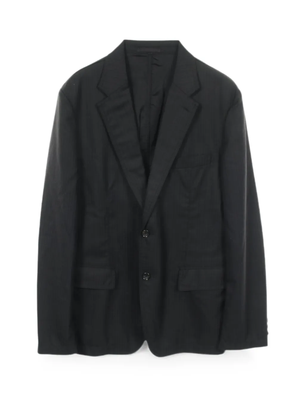 Comme des Garçons Homme single-breasted striped tailored wool blazer - Nero