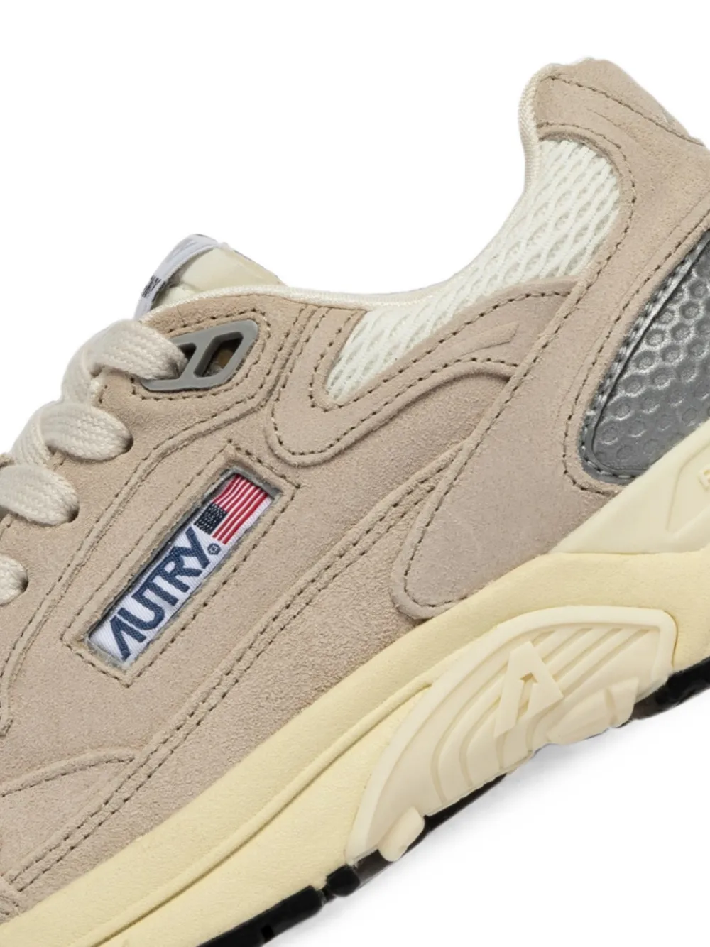 Autry Hyperway suede-panelled sneakers Beige