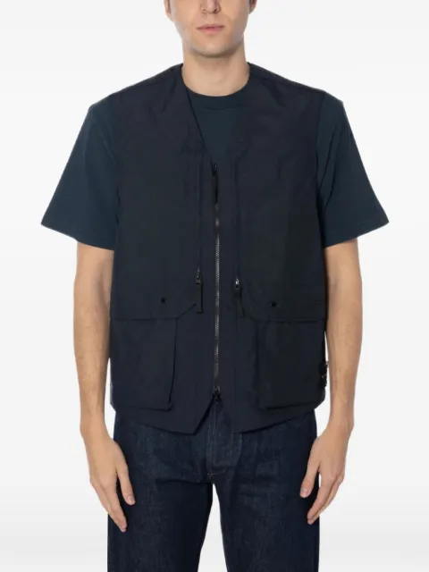 Stone Island logo-patch multi-pocket gilet