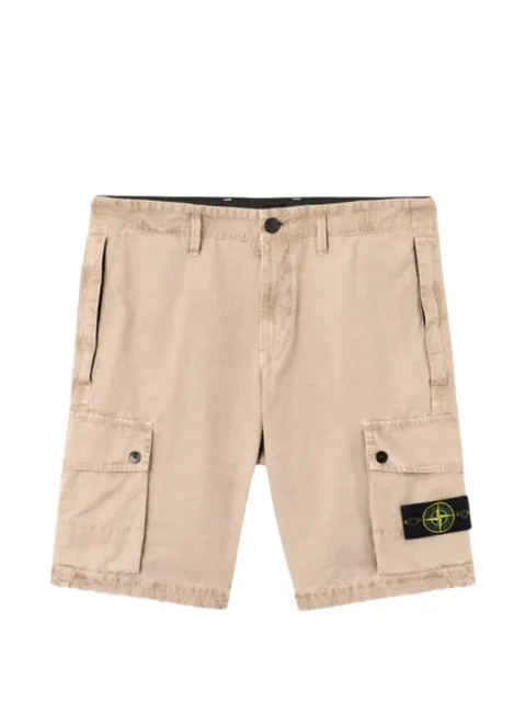 Stone Island bermudas cargo con parche del logo