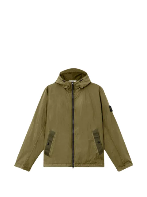 Stone Island chamarra teñida con capucha