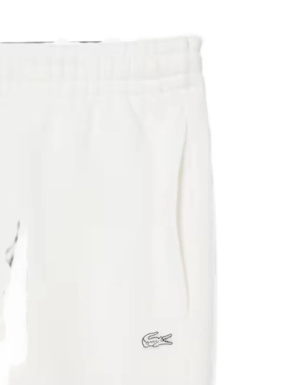 Lacoste Shorts met geborduurd logo Wit
