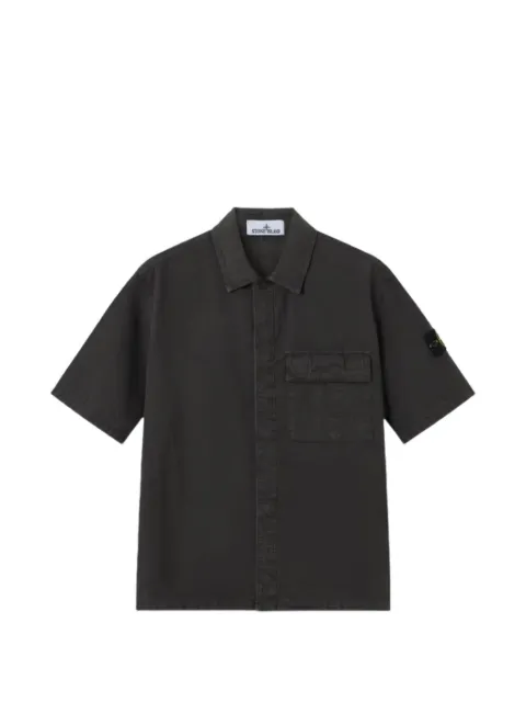 Stone Island garment-dyed short-sleeve shirt