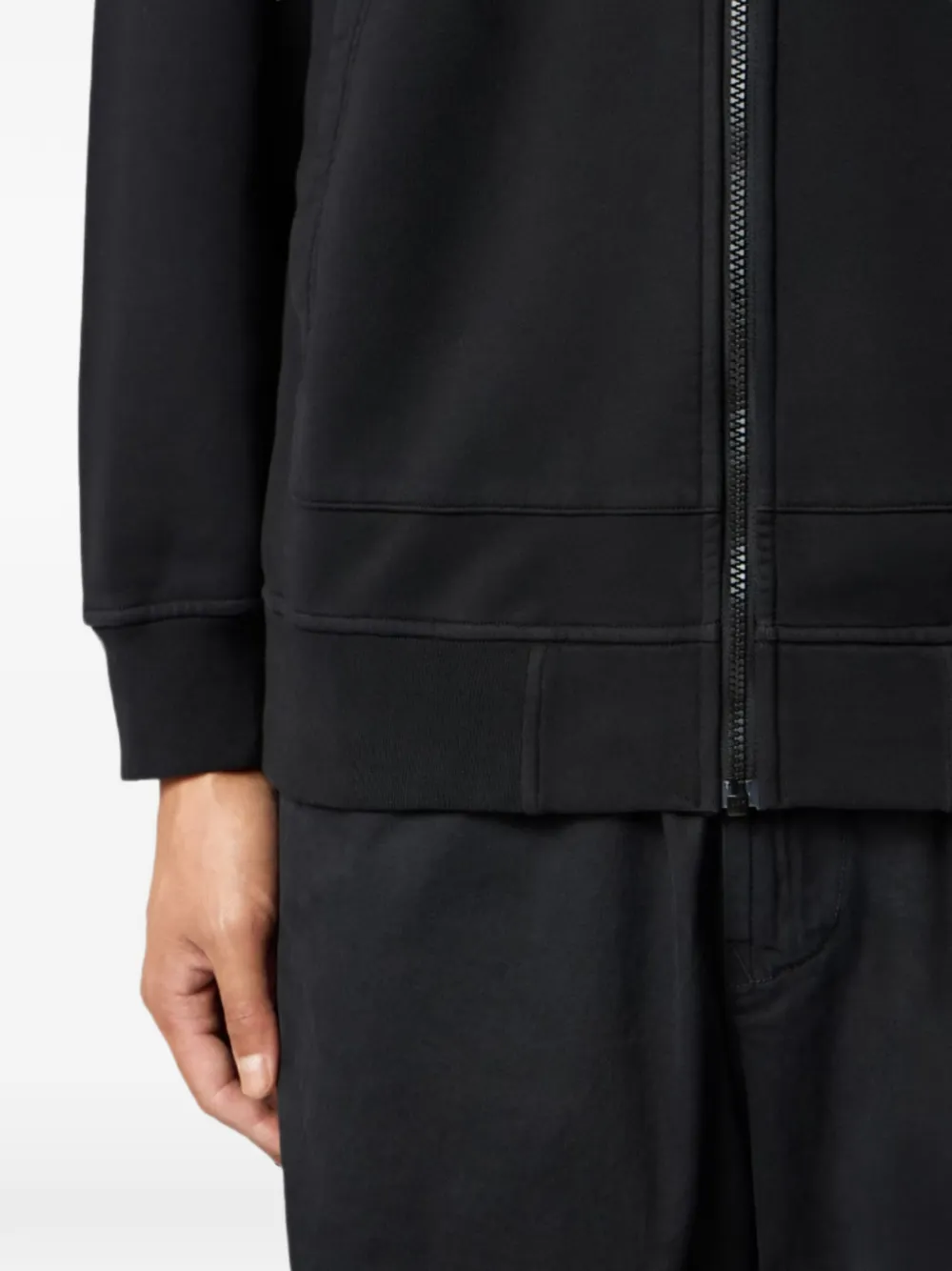 Stone Island Katoenen hoodie Zwart