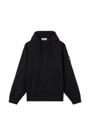 Stone Island ジップアップ パーカー | ブラック | FARFETCH JP