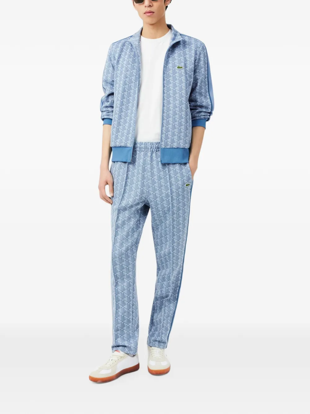 Lacoste Trainingsbroek met monogram Blauw