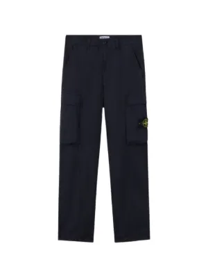 Stone Island garment-dyed Cargo Pants | Blue | FARFETCH MY