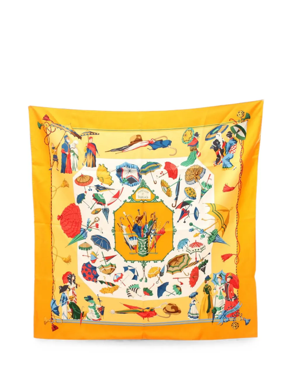 Hermès Pre-Owned Ombrelles et Parapluies scarf - Gelb