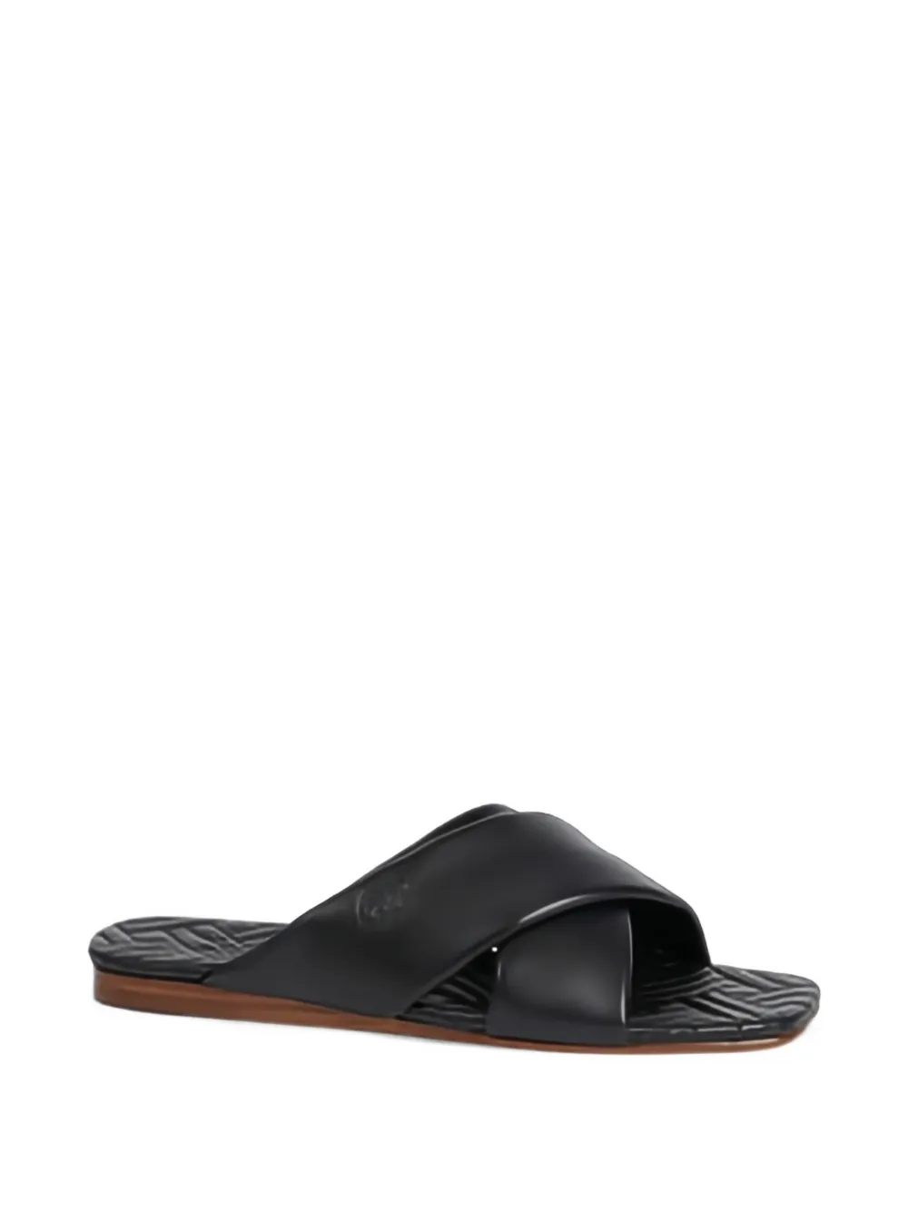 Kenzo natsu criss-cross leather sandals Zwart