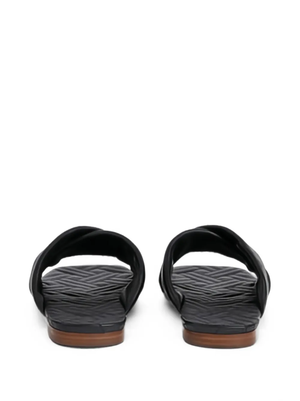 Kenzo natsu criss-cross leather sandals Zwart