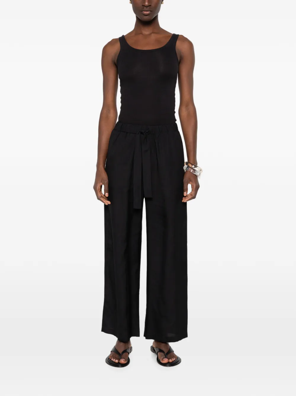 TOTEME Straight broek Zwart