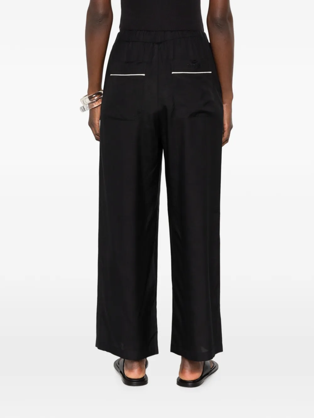 TOTEME Straight broek Zwart