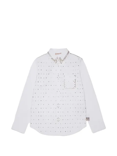 Nº21 Kids rhinestone-embellished shirt