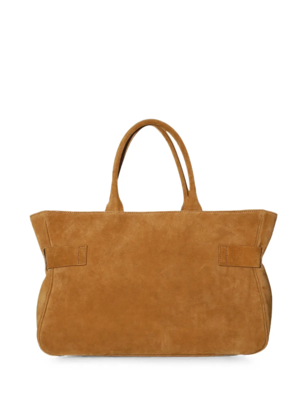 Osoi Suède shopper met gespdetail Beige