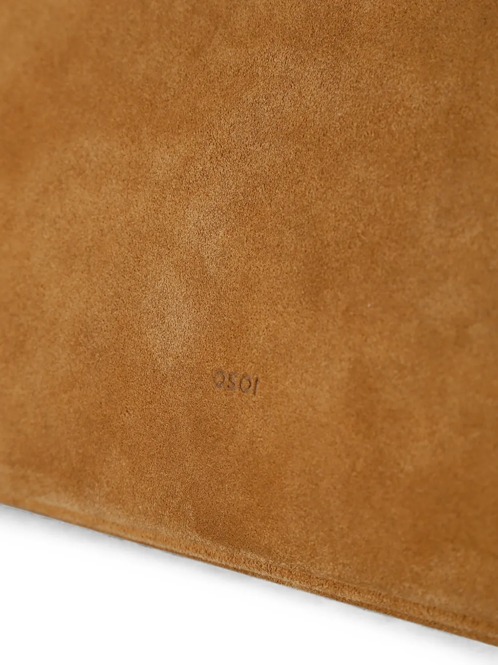 Osoi Suède shopper met gespdetail Beige