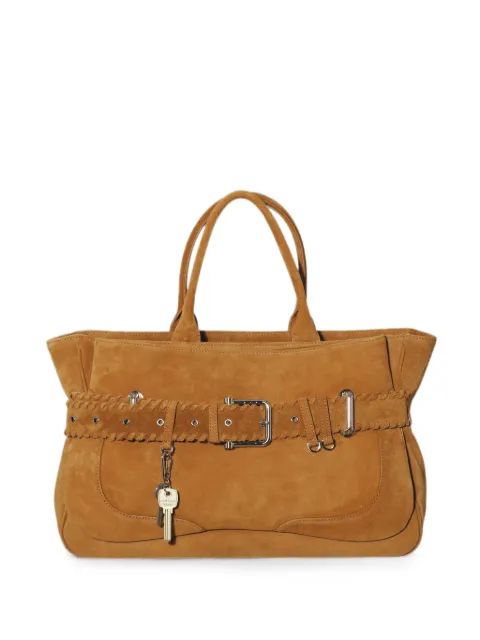 Osoi buckle-detail calf suede tote bag